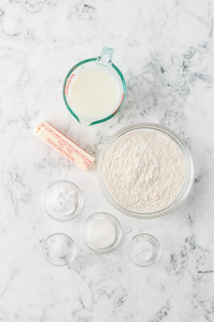 Ingredients for Buttermilk Biscuits