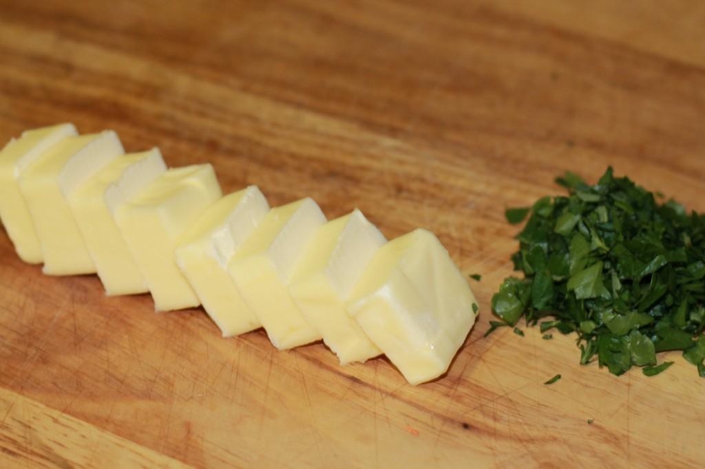 Herb Butter mise en place