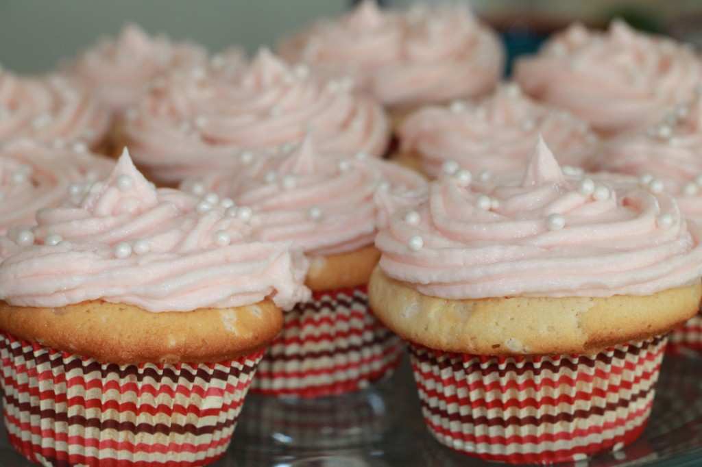 Champagne and Sprinkles Cupcakes