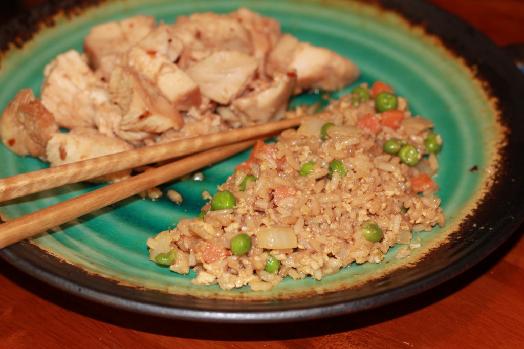 Fried Rice and Crock pot Honey Sesame Chicken