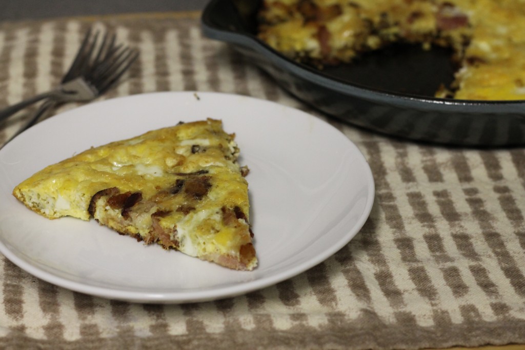 Bacon, Onion, Mushroom and Sage Frittata