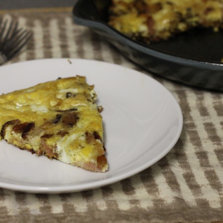 Bacon, Onion, Mushroom and Sage Frittata