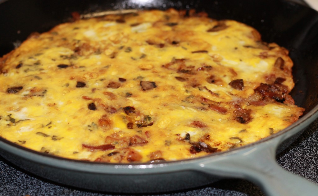 Bacon, Onion, Mushroom and Sage Frittata