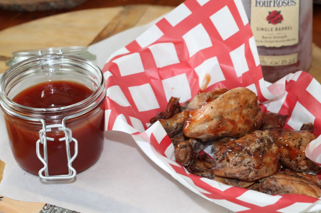 Four Roses Honey Bourbon BBQ Sauce with Quail