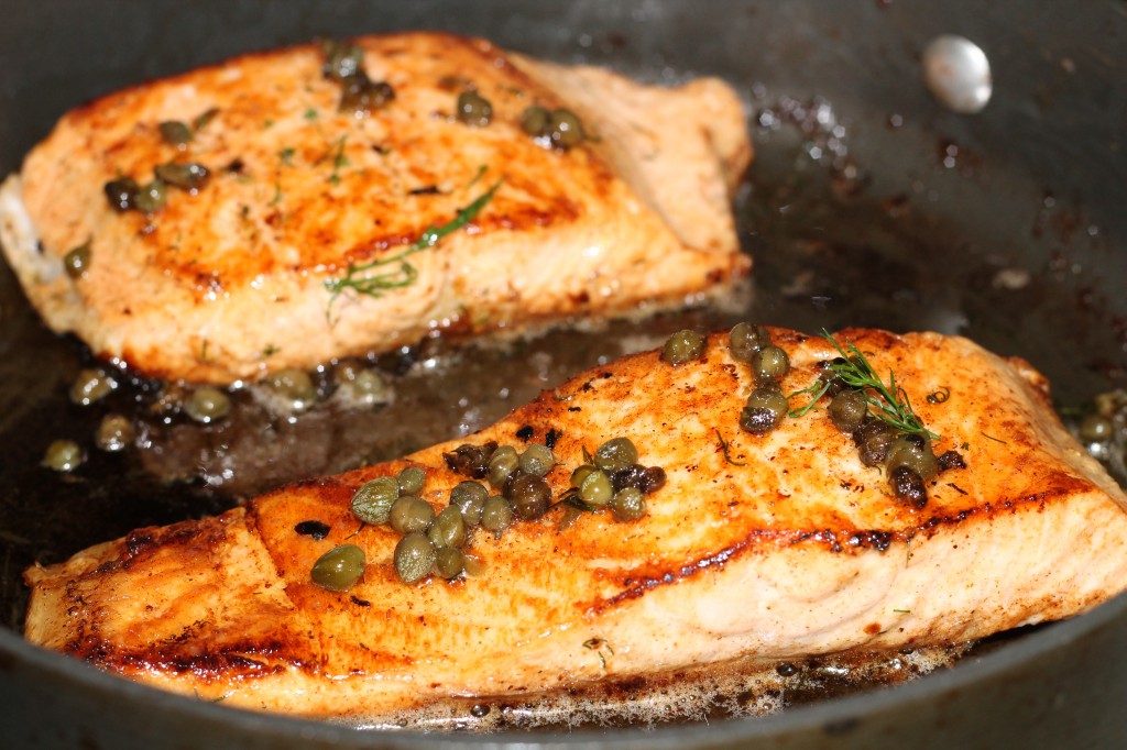 Salmon with Capers and Dill