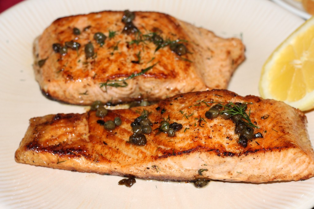 Salmon with Capers and Dill