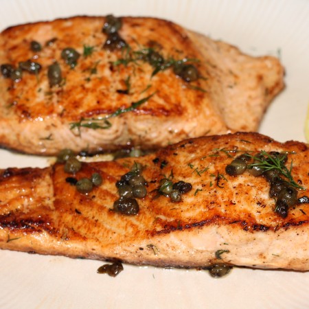 Salmon with Capers and Dill