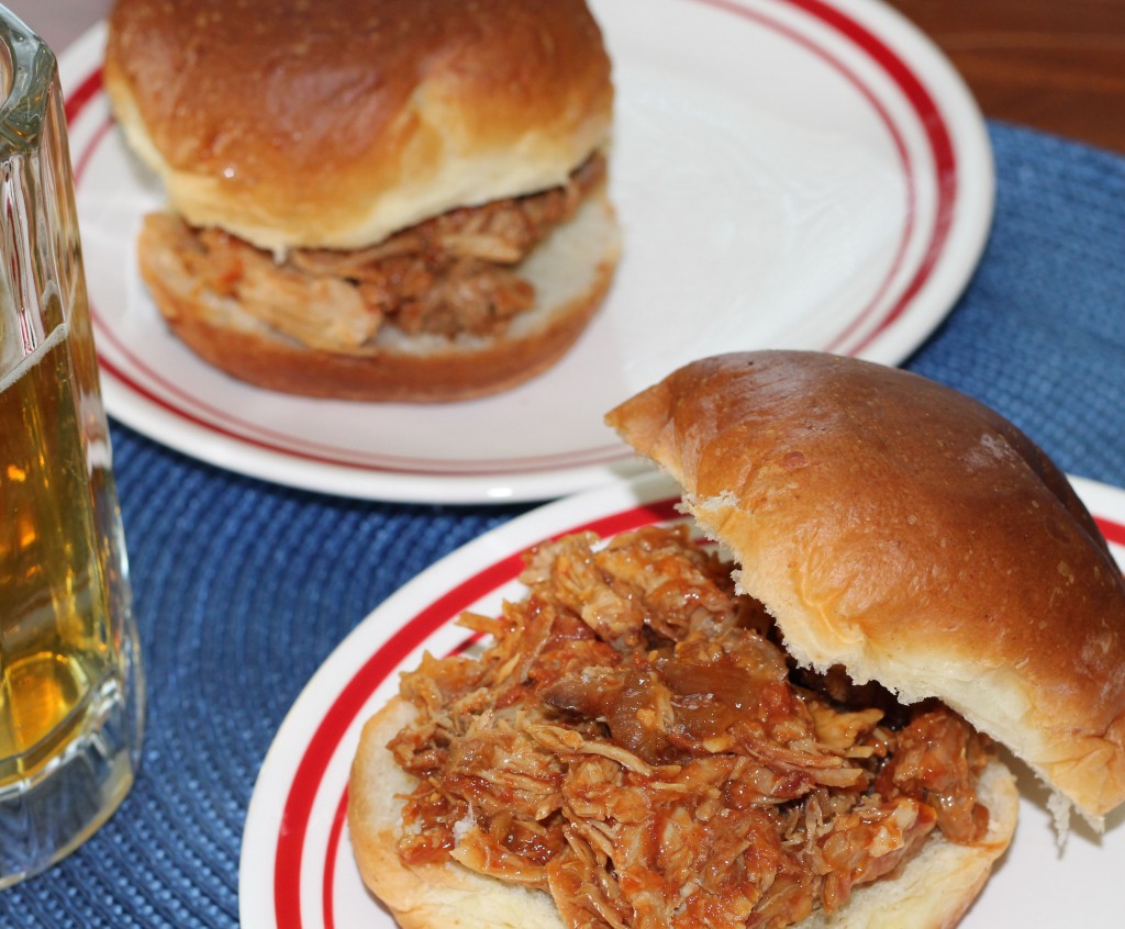 BBQ Pulled Pork Sandwiches {Slow Cooker}