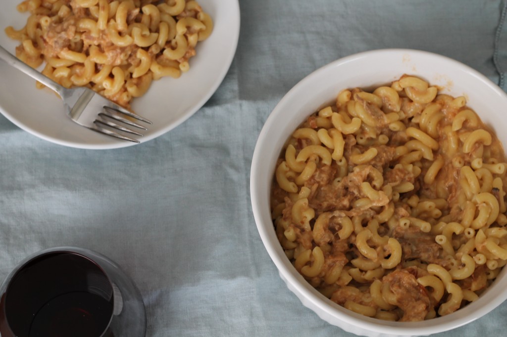 BBQ Pulled Pork Macaroni and Cheese