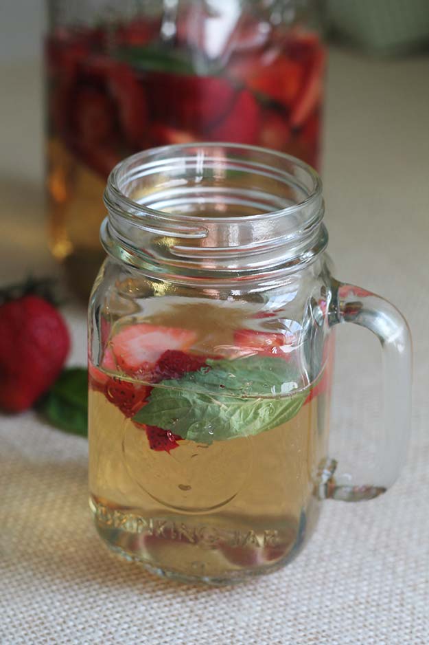 Strawberry Basil Sangria - the perfect summer cocktail