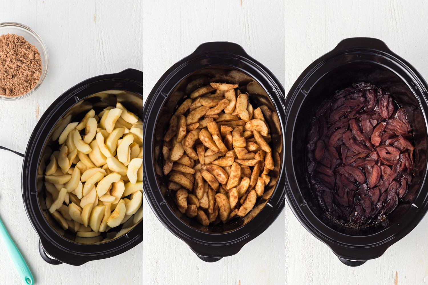 process photos for apple butter from scratch.