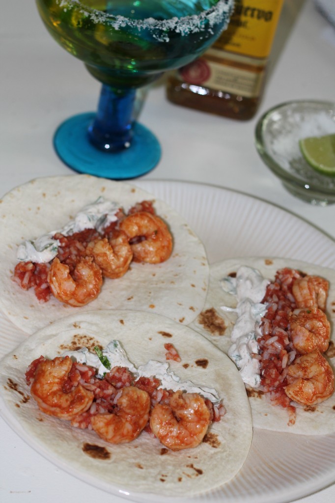 Spicy Tequila Shrimp Tacos