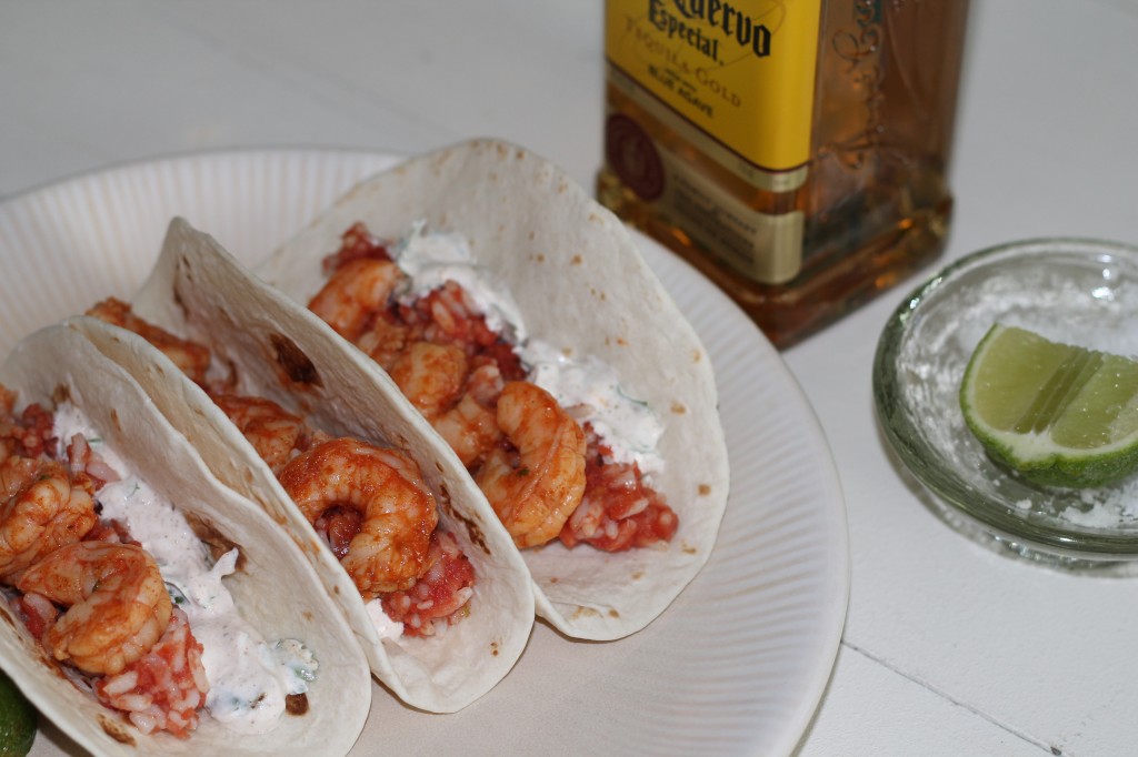 Spicy Tequila Shrimp Tacos