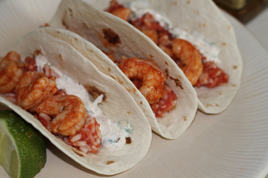 Spicy Tequila Shrimp Tacos