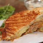 BBQ Pulled Pork, White Cheddar and Arugula Grilled Cheese