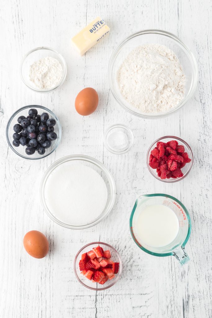 Ingredients for Triple Berry Bread