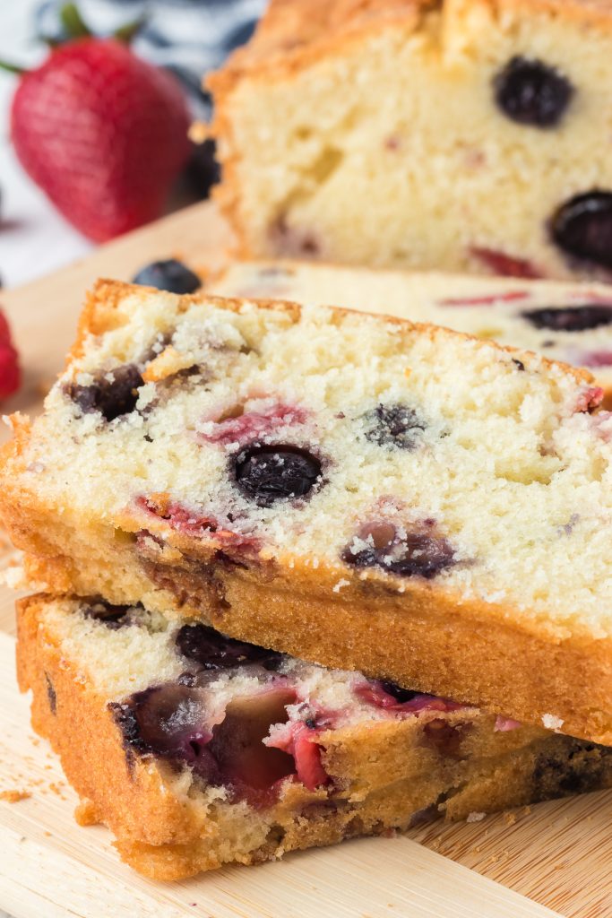 Bread bursting with the fresh berries of summer.