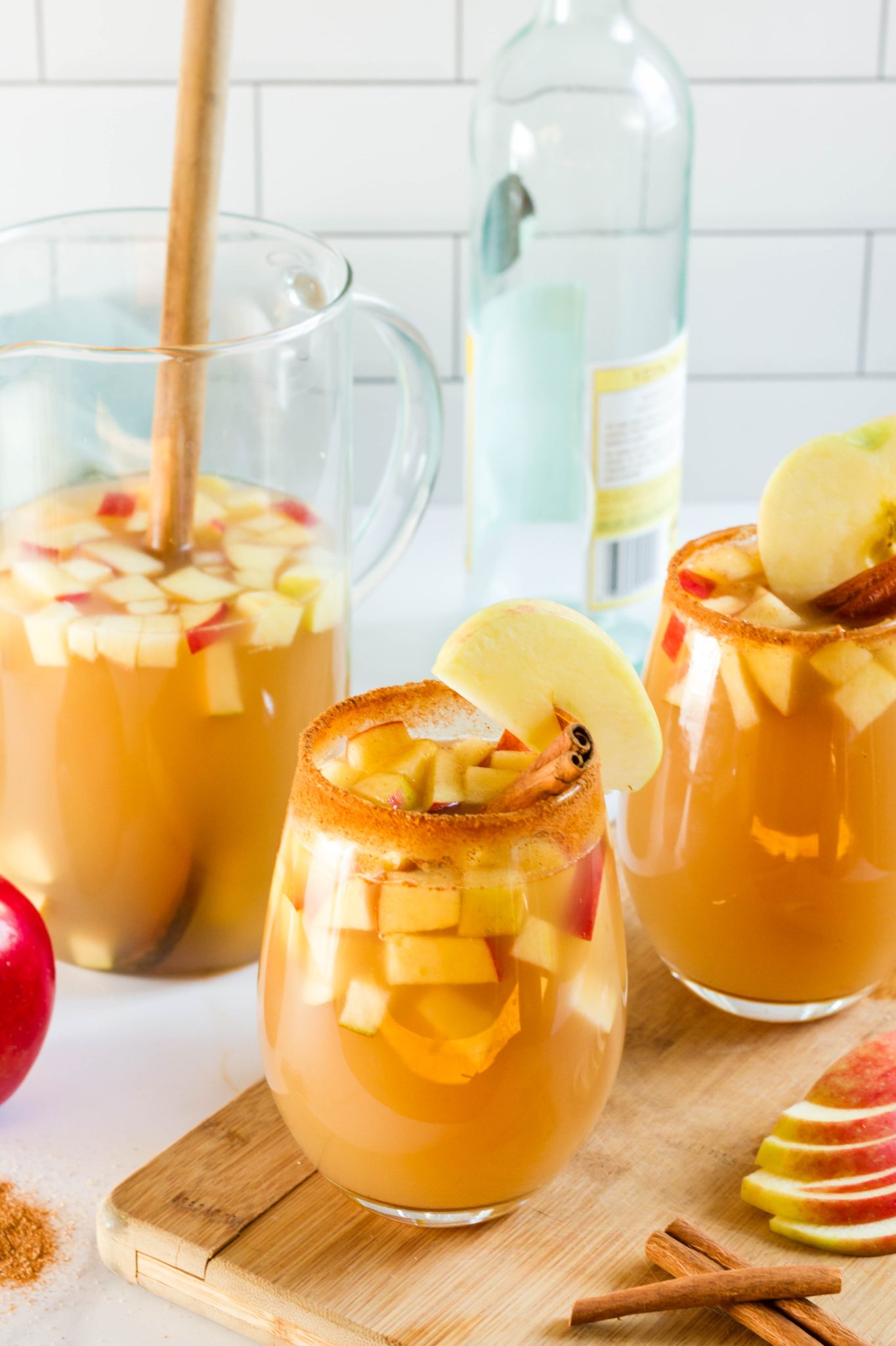 Easy Apple Cider Sangria | Hall Nesting