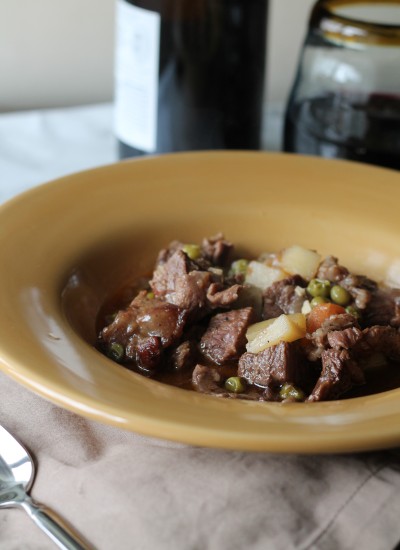 No better way to warm up this fall than with this Beef Stew. It's full of tender meat, carrots, peas and potatoes.