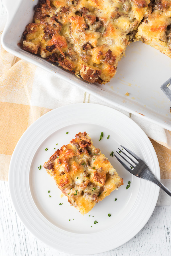 A make-ahead breakfast bake.