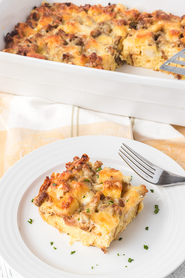 A cheesy make-ahead breakfast bake