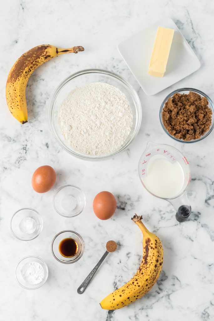 Ingredients for Banana Pancakes