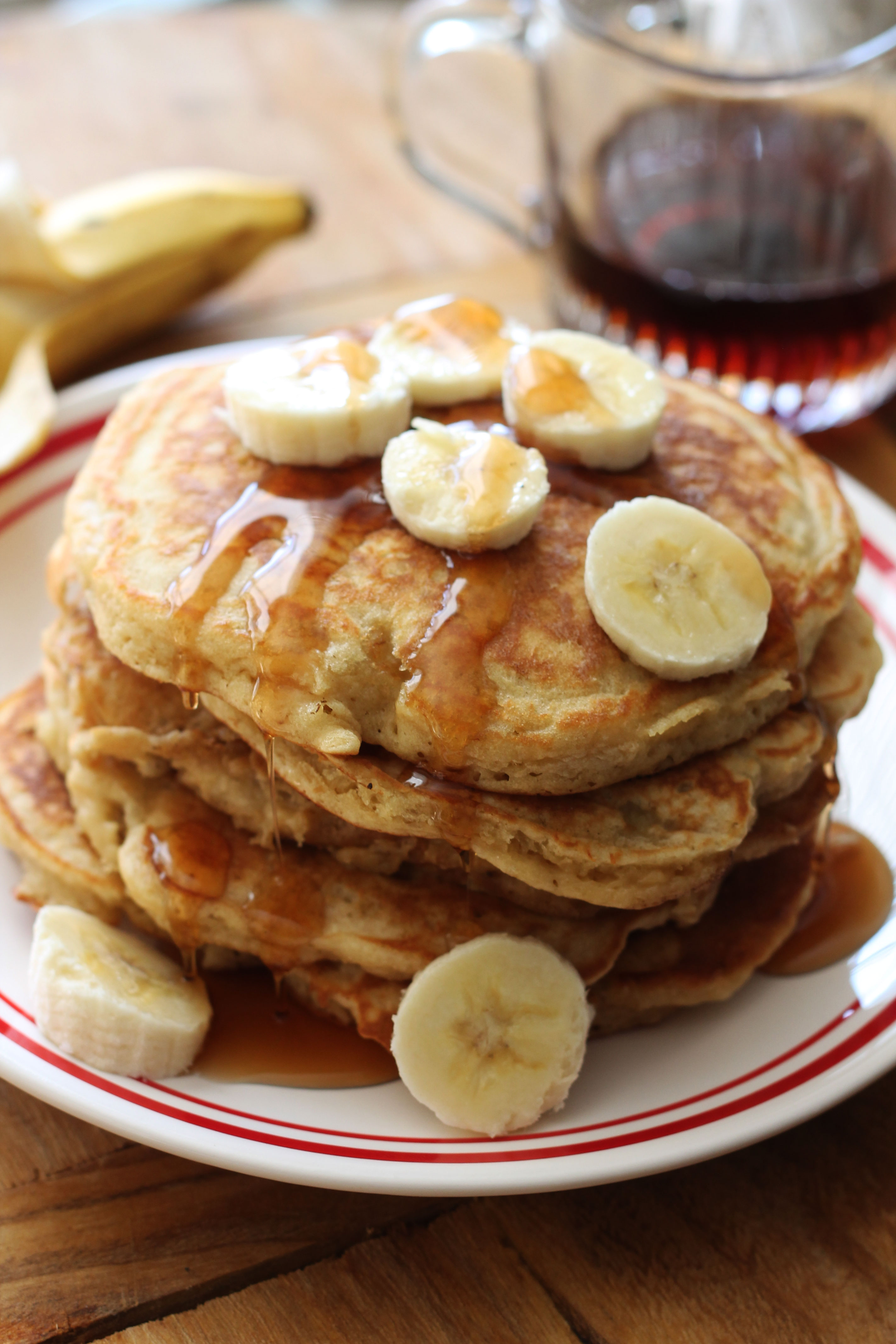 The best Banana Pancakes! Fluffy, light and the perfect way to start your day!