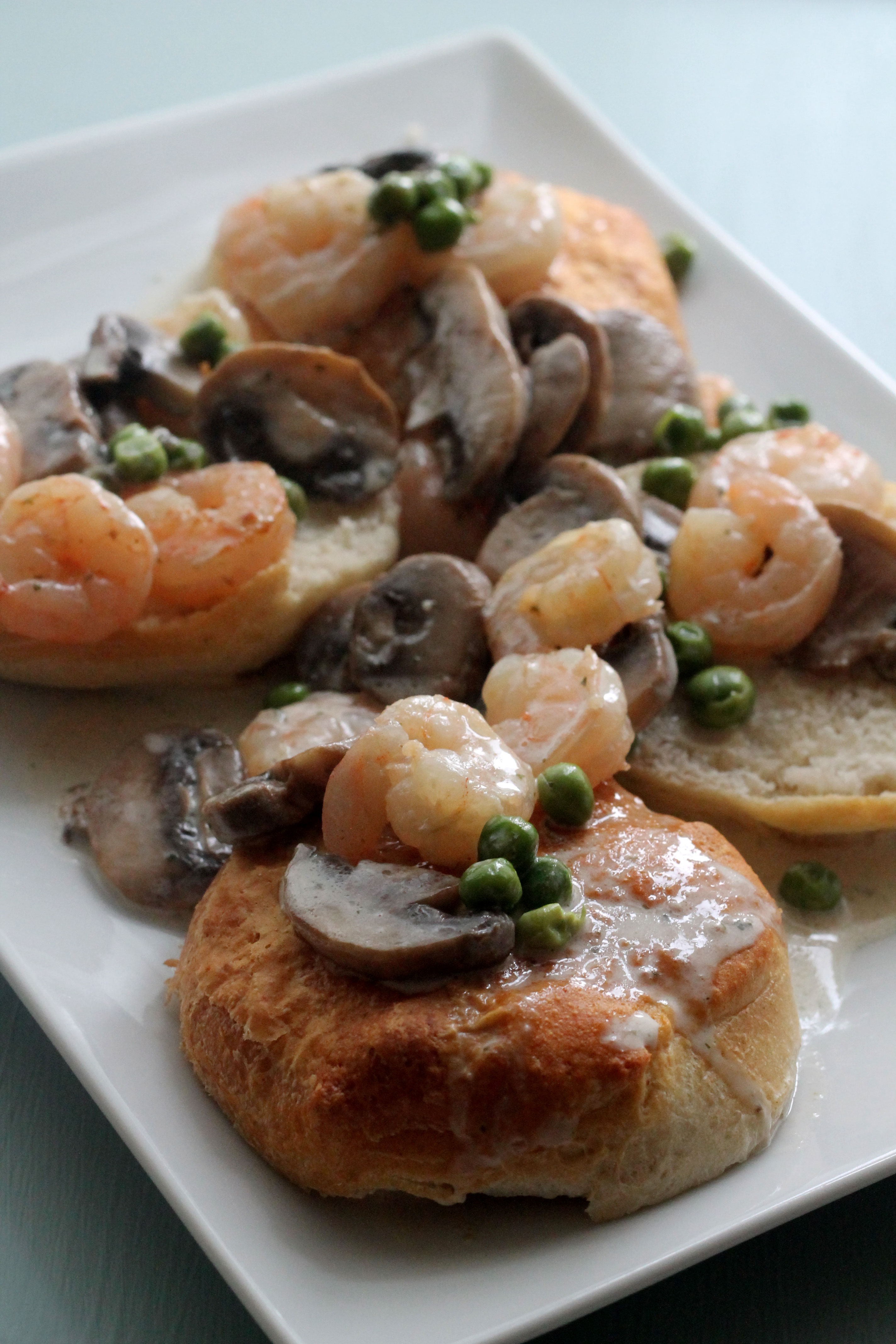 Shrimp In Mushroom Cream Sauce - The Midnight Baker