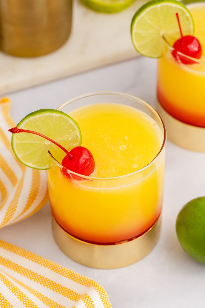 Cool off with a margarita-tequila sunrise combo!