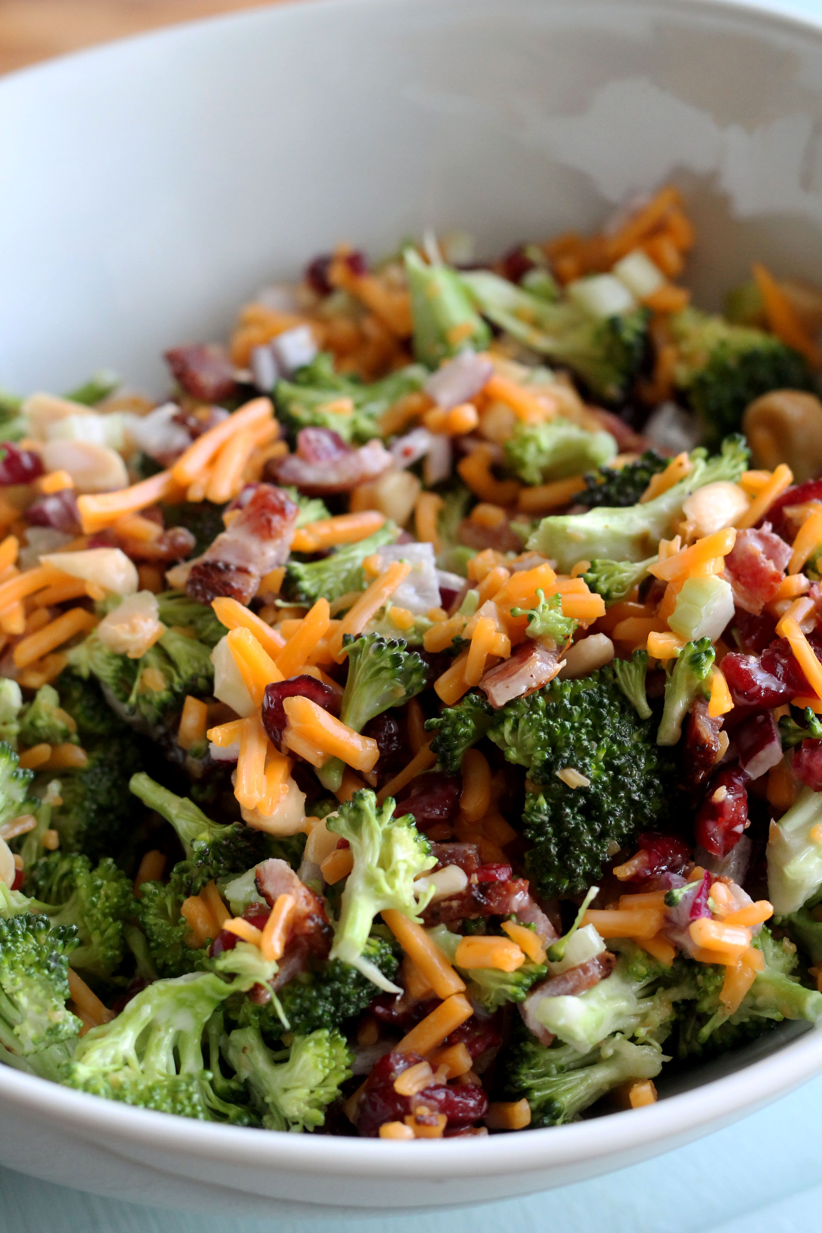 Every potluck needs this Broccoli Salad on the table. It's the perfect summer side dish!