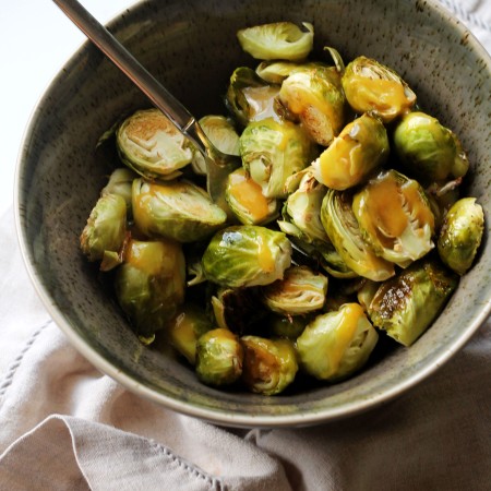 Honey Mustard Brussels Sprouts - the perfect side dish to any meal
