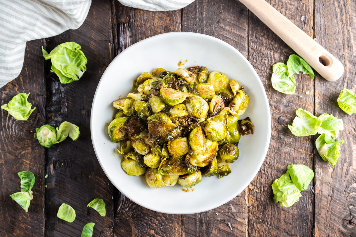 Easy Honey Mustard Brussels Sprouts | Easy Recipes From Home