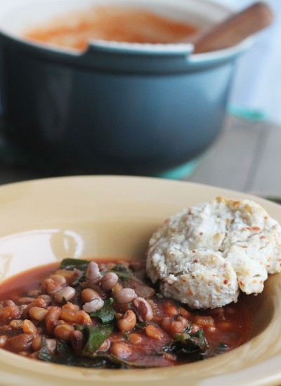 Black Eyed Pea and Collard Green Soup - the perfect Southern New Year's Tradition