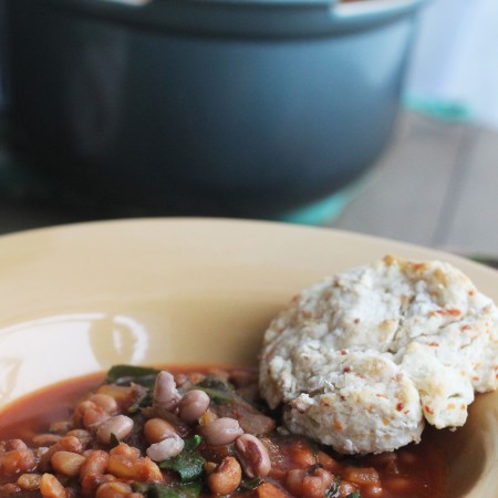 Black Eyed Pea and Collard Green Soup - the perfect Southern New Year's Tradition