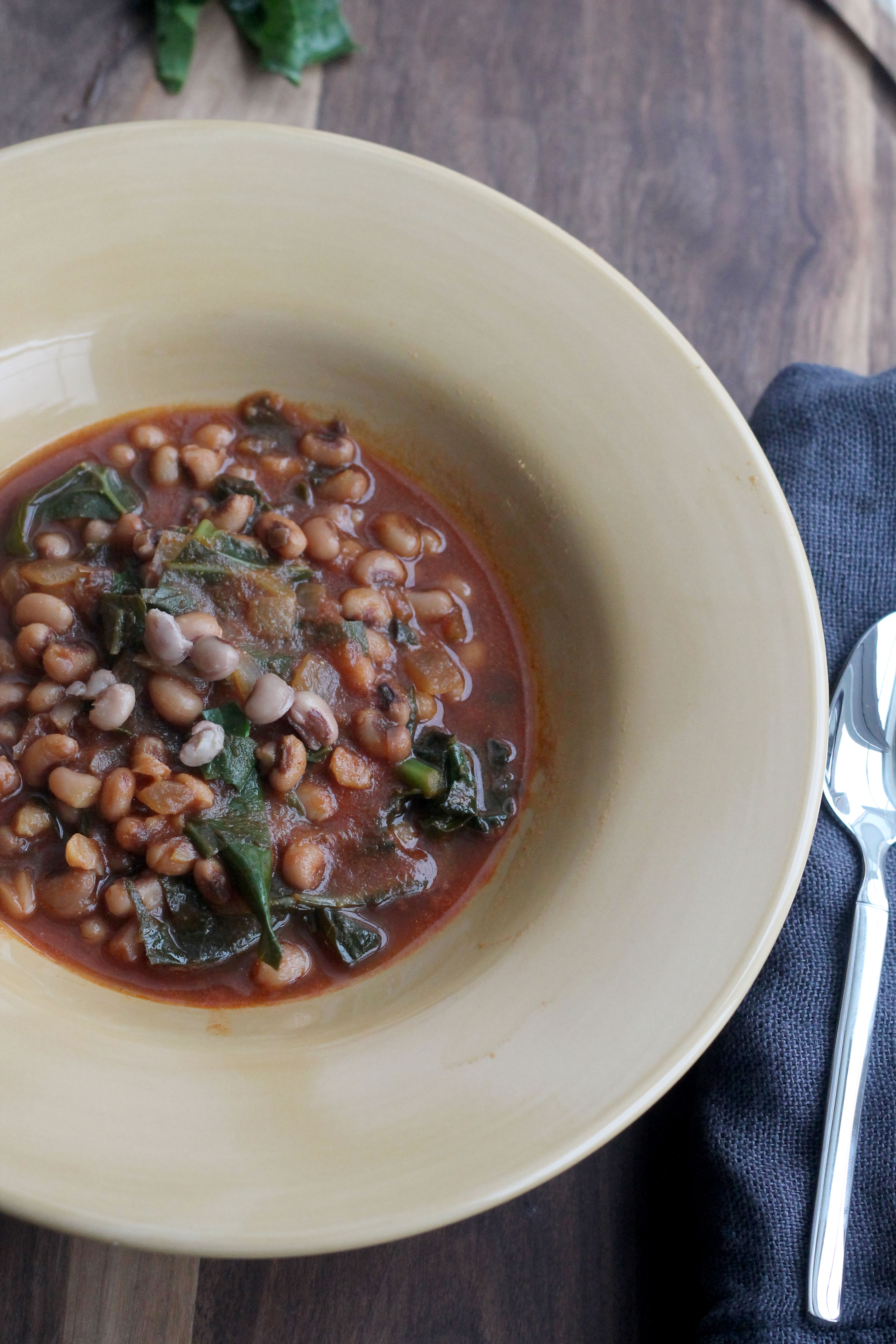 Black Eyed Peas and Collard Greens Soup - Easy Recipes From Home