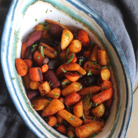 The sweetness of roasted carrots and flavors of Moroccan spices make this an incredible side dish