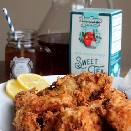 Nothing more Southern than sweet tea fried chicken and bourbon. So how about it all in one recipe?