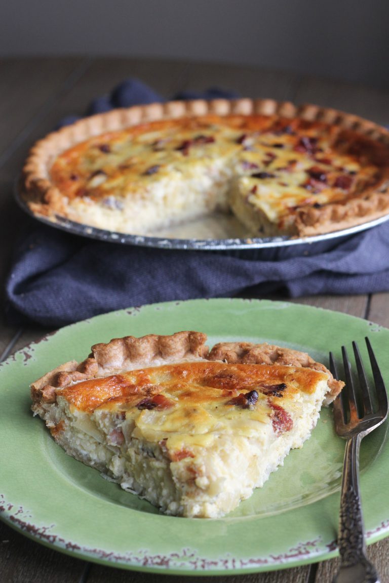 Caramelized Onion, Bacon and Gruyere Quiche - Easy Recipes From Home