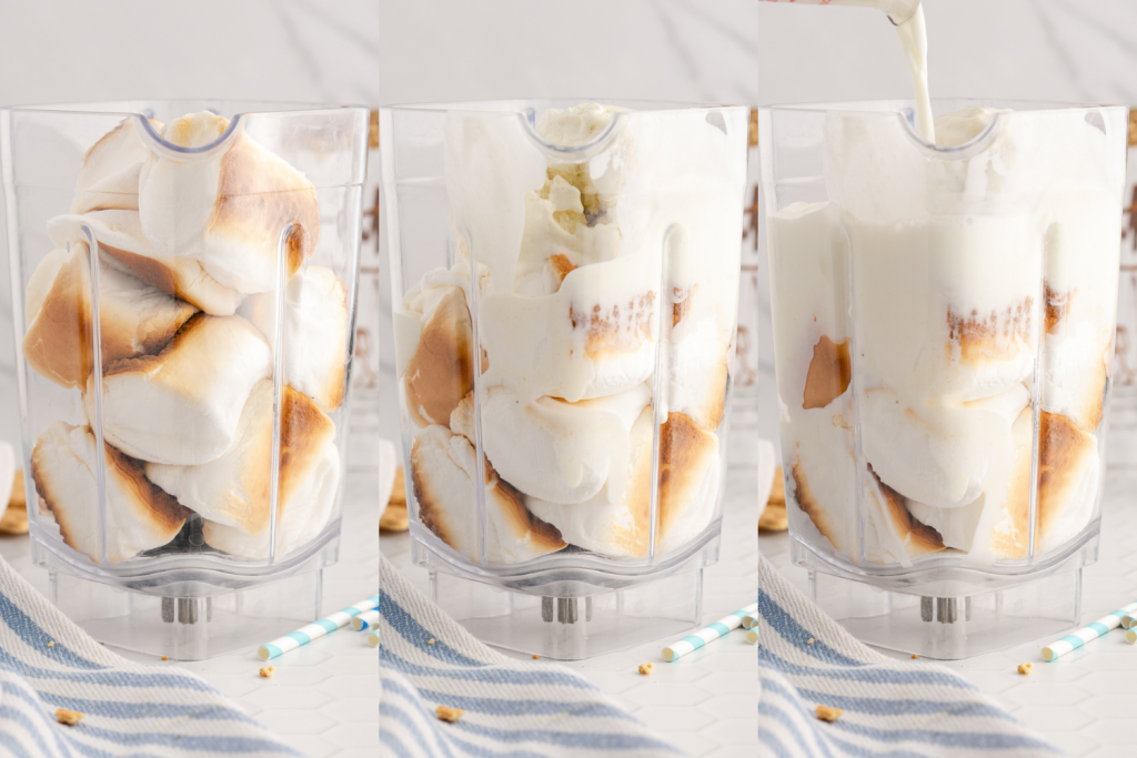 2nd process photos for S'Mores Milkshakes