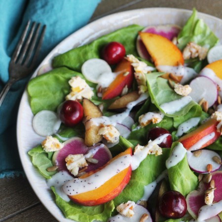 Stone Fruit and Radish Salad