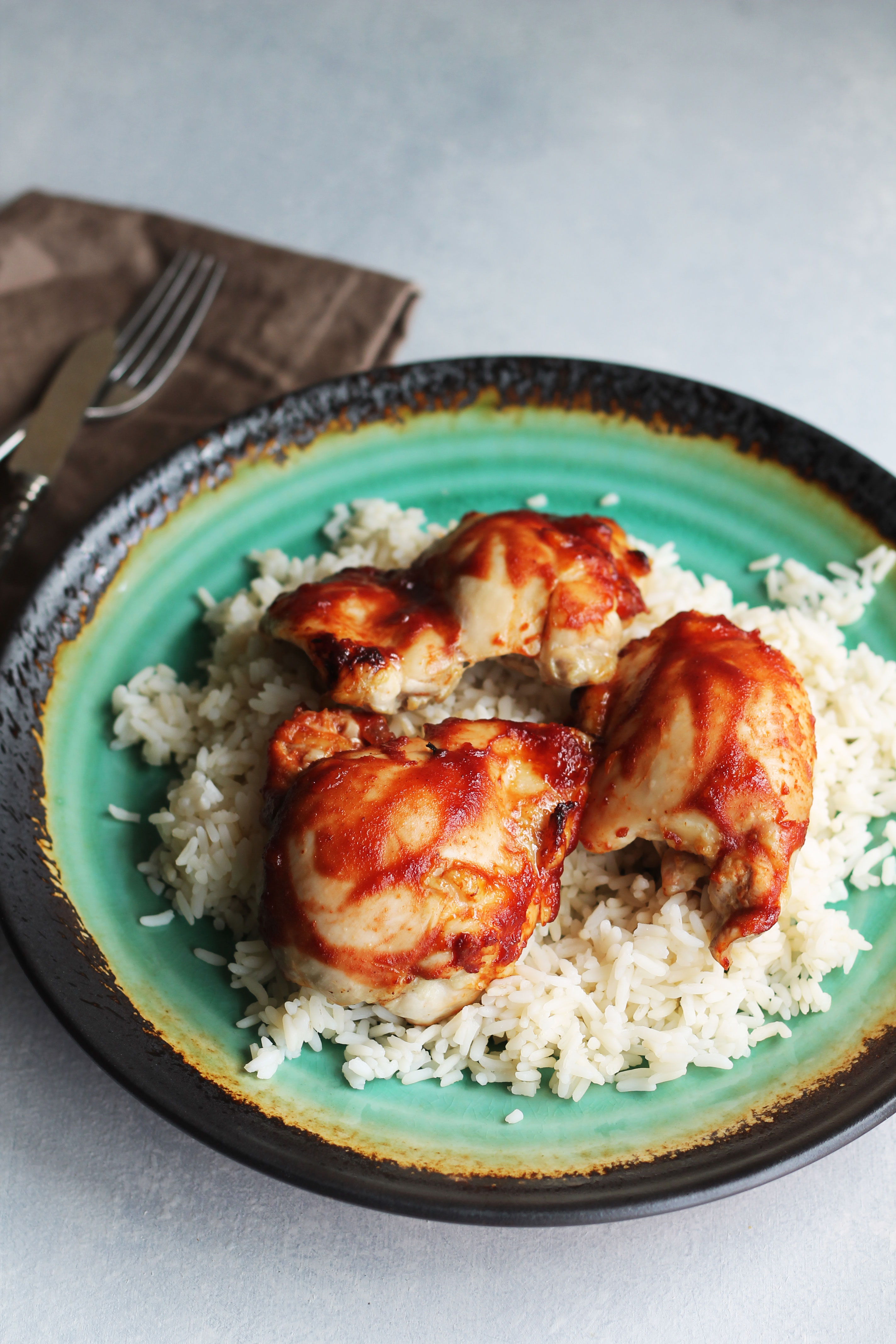 Skip the take out and make these Sweet and Sour Baked Chicken Thighs in the comfort of your own home