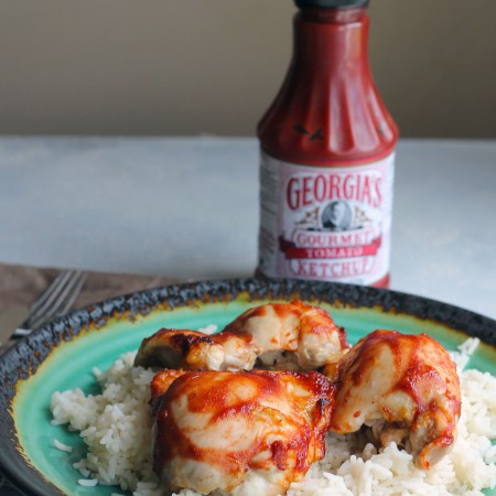 These Sweet and Sour Baked Chicken Thighs are a quick, easy take out meal made in the comfort of your own home