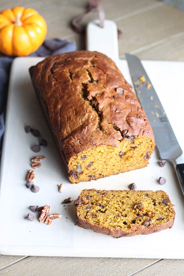 Pumpkin Pecan Chocolate Chip Bread - Easy Recipes From Home