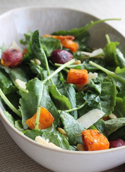 Roasted Grape and Butternut Squash Salad