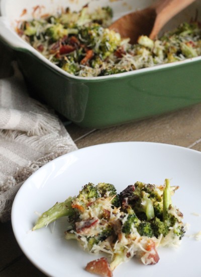 Broccoli Gratin makes for an easy side dish