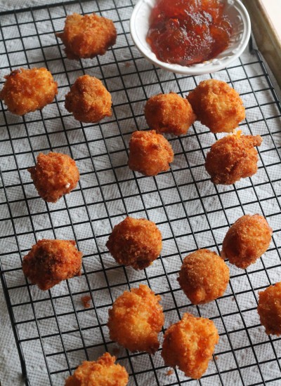 These Pimento Cheese Fritters and Pepper Jelly will be the hit at you next gathering