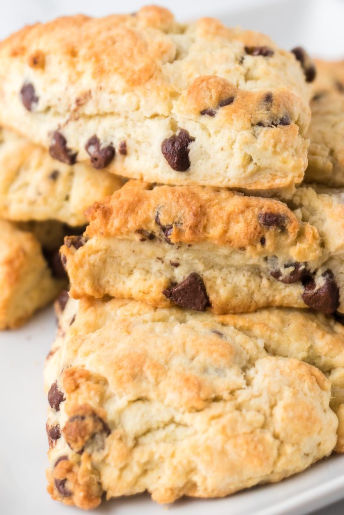 Cream Scones with chocolate chips