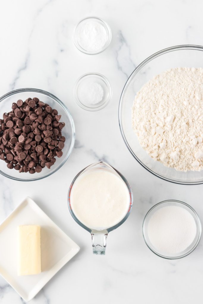Ingredients for Chocolate Chip Scones