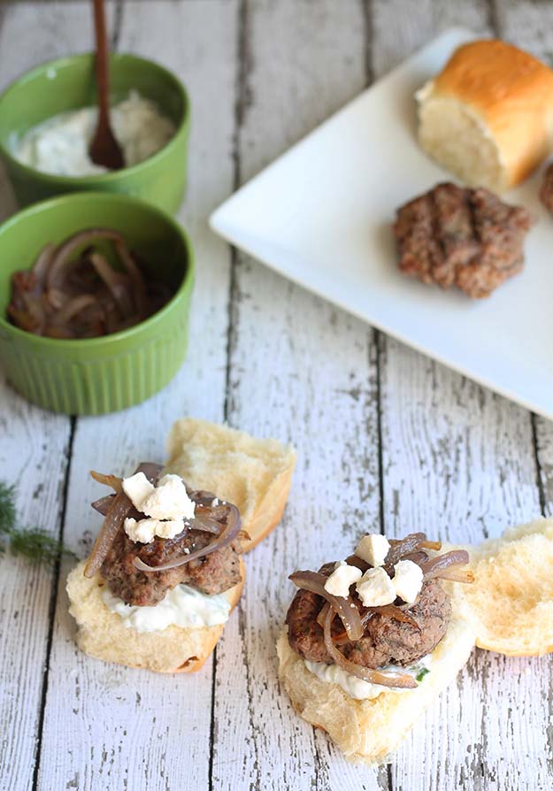 Greek Lamb Sliders 