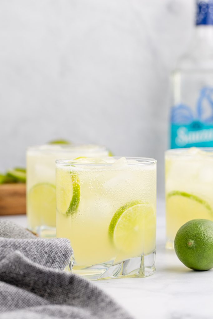 Sparkling Skinny Margaritas made with Prosecco.